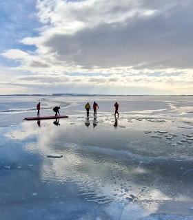 Jégismereti tréning a vízimentőkkel