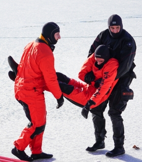 Jégről mentési és Airboat-gyakorlattal kezdtük az évet